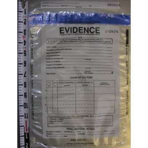  Medium Plastic Evidence Bag, 100pk