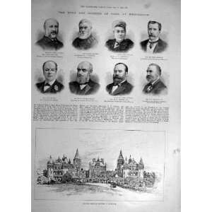  1894 Portraits Genreal Hospital Birmingham Print