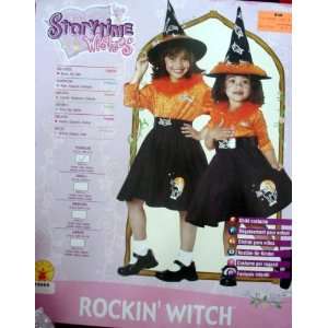  Girls Witch Costume Dress Up Set   Toddler Size 2 to 4 