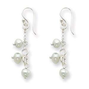   Silver Freshwater Cultured Light Blue Pearl Earrings   QE2475 Jewelry