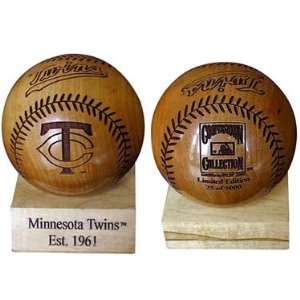  Grid Works Minnesota Twins Engraved Wood Baseball Sports 