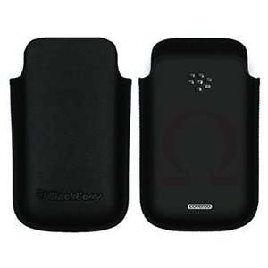  Greek Letter Omega on BlackBerry Leather Pocket Case Electronics