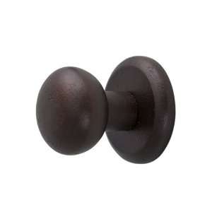  1 Solid Bronze Ball Knob with Round Base Plate   Bronze 
