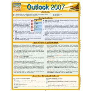   BarCharts  Inc. 9781423202820 Outlook 2007  Pack of 3