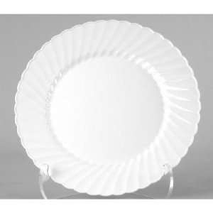 Classicware 6 Plastic Plate in White 