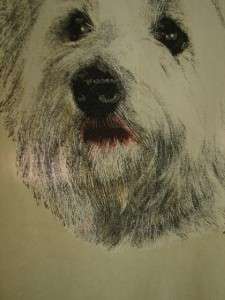 Westie West Highland Terrier Dog Tee Shirt Blouse Top XL Scholarship 