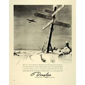  1941 Ad Douglas Aircraft Co Inc AirplaneS Vintage Aviation 
