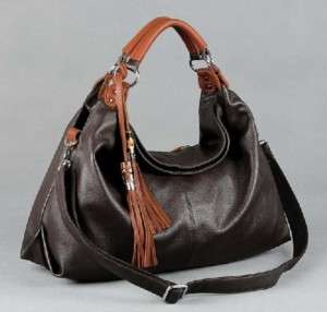 Real Leather Tote Shoulder Bag Purse Hobo Handbag B091  