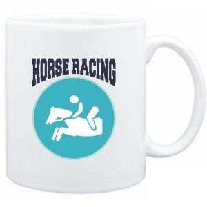 Mug White  Horse Racing PIN   SIGN / USA  Sports  Sports 