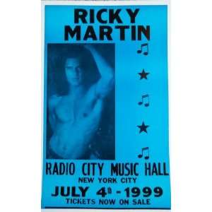  Ricky Martin Playing At Radio City Music Hall in NYC 