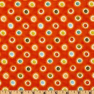  44 Wide Moda Terrain Pebbles Bloom Orange Fabric By The 