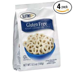 Glutino Pretzels, Yogurt Gluten Free, 5.5000 ounces (Pack of4)