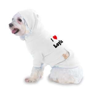  I Love/Heart Layla Hooded T Shirt for Dog or Cat LARGE 
