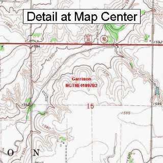  USGS Topographic Quadrangle Map   Garrison, Nebraska 