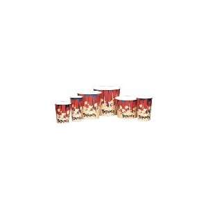   Popcorn Butter Cups, 24 oz, Red Design, 1000 Per Case