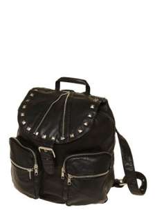 Rebel Without a Purse Backpack by Gentle Fawn   Black, Solid, Buckles 