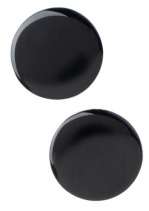 Black Full Circle Earrings  Mod Retro Vintage Earrings  ModCloth