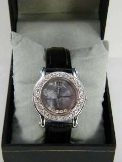 Collection Mother of Pearl Face Silver and Black Fashion Watch 