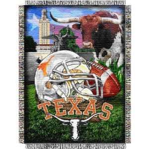 Texas Longhorns NCAA Woven Tapestry Throw (Home Field Advantage 