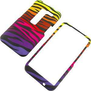  Rainbow Zebra Stripes Protector Case for LG Esteem MS910 