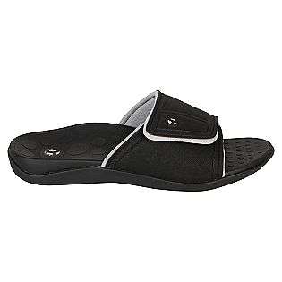 Mens Kiwi   Black/Gray  Orthaheel Shoes Mens Sandals 