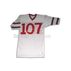   White No. 107 Team Issued Cornell Football Jersey