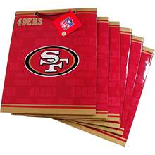 Pro Specialties San Francisco 49ers Team Logo Medium Size Gift Bag (6 
