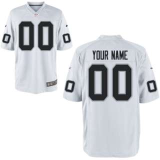 Oakland Raiders Mens Nike Oakland Raiders Customized Game White 