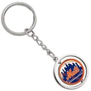  MLB New York Mets 3D Spinning Baseball Keychain Sports 