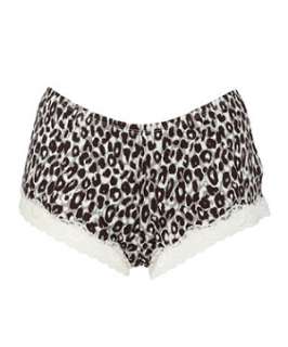Chocolate (Brown) Animal Spot Shorts  249692027  New Look