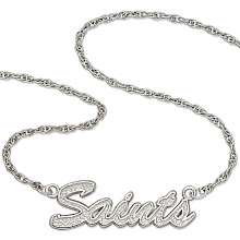 LogoArt New Orleans Saints 18 Inch Script Necklace   