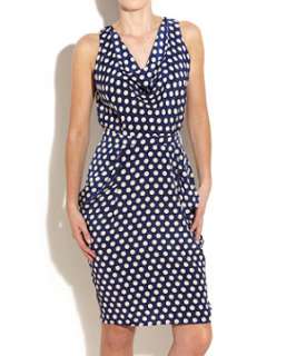Navy (Blue) Yumi Polka Dot Tulip Dress  247332541  New Look