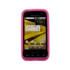   Silicone Phone Protector Case Cover Pink For Samsung Conquer Attain 4G