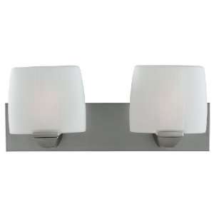   Satin / Opal Sophia Contemporary / Modern Two Light Up Lighting 18.25