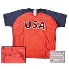 AAA Jennie Finch USA Softball Hand Signed Team USA Olympic Red Jersey