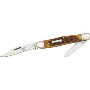 Rough Rider Knives 531 Half Whittler Pocket Knife with Amber Jigged 