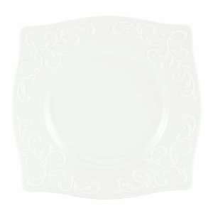  Lenox Opal Innocence Carved 9 Inch Square Accent Plate 