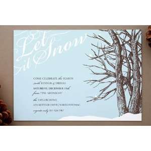  Let it Snow Holiday Party Invitations by Rachael S 
