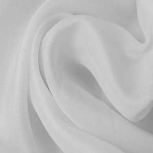  Silk Fabric Satin Face Organza White