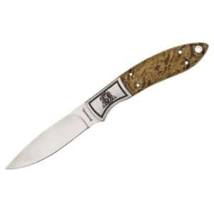  Browning Knives 863 Upland Fixed Blade Hunter Knife with Burl Wood 