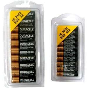  TWO TEN PACKS DURACELL COMBO 10 AA & 10 AAA DURACELL 