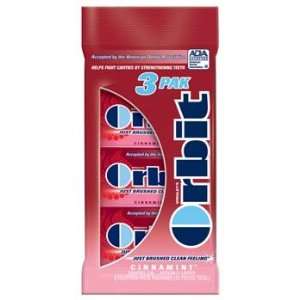Orbit Cinnamint Sugar Free Chewing Gum 3 pk (Pack of 20)  