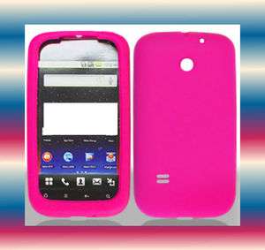 Smooth Silicon Pink Huawei Fusion U8652 Premium Soft Gel Phone Cover 