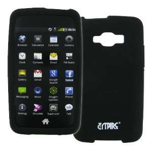  EMPIRE Black Silicone Skin Case Cover for Samsung Rugby 