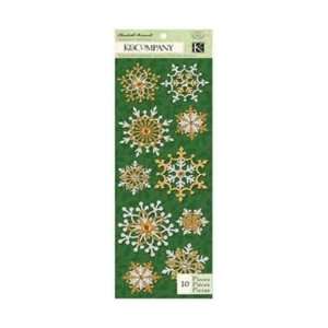  K&Company Visions Of Christmas Adhesive Chipboard Glitter 