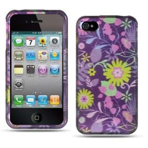  Apple Iphone 4, 4s Phone Protector Hard Cover Case Purple 