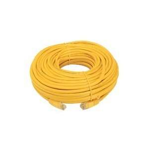 100ft Yellow Cat6 Molded Ethernet Network Patch Cable   Gigabit Tested 