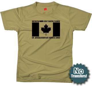 CANADA in AFGH Canadian forces army military T shirt  