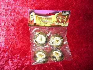 PIRATE COMPASS TOYS 4 Party Favors Pirates Costume r  