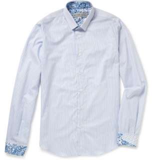 Etro Striped and Paisley Patterned Cotton Shirt  MR PORTER